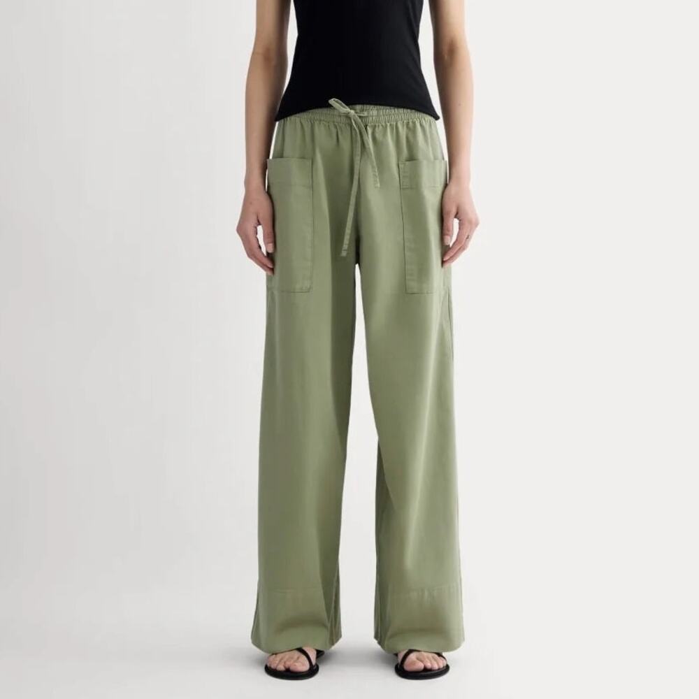 Everlane The Easy Cargo Patch Pant Sagebrush Olive Green Size Medium NWT